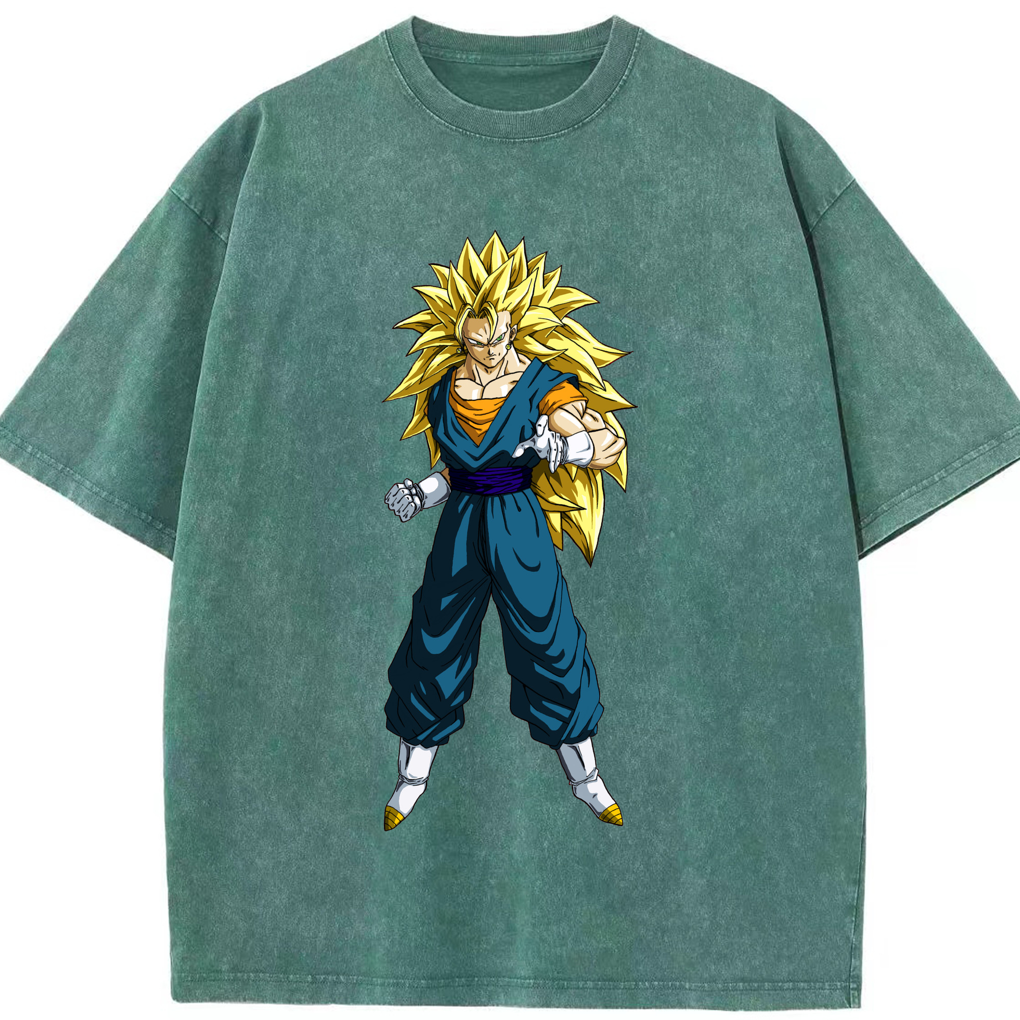 （画像用） ドラゴンボール ベジット DRAGON BALL Vegetto 綿100% ヴィンテージ風 半袖Tシャツ（フロントプリント）